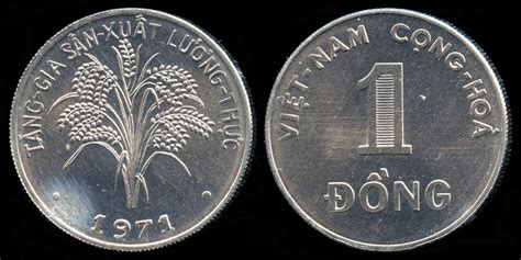 1971 Vietnam 1 Dong - FAO Rice - BU | Asian and Middle Eastern Coins