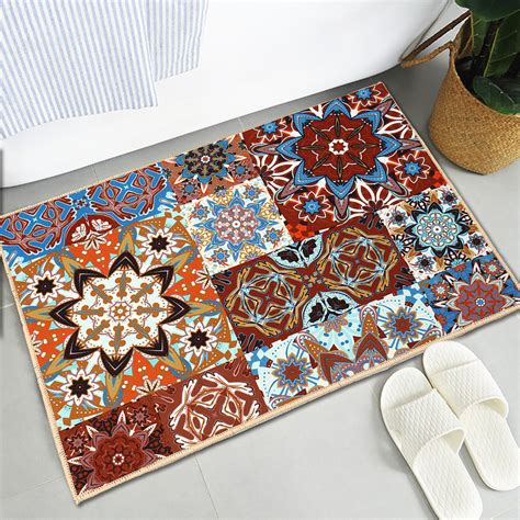 Kitchen Mat Non Slip Vintage Door Mats Doormats Indoor Outdoor Washable Entrance Rug Home Garden ...