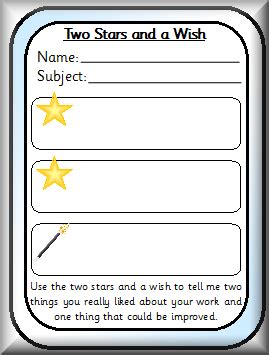 Free Printable Two Stars And A Wish Template - motochimp