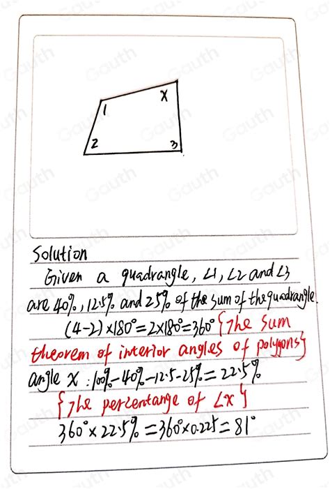 Solved: The measures of ∠ 1 ∠ 2 l, and ∠ 3 are 40%,125%, and 25% of the ...