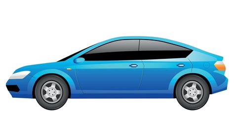 Blue sedan cartoon vector illustration 2561704 Vector Art at Vecteezy