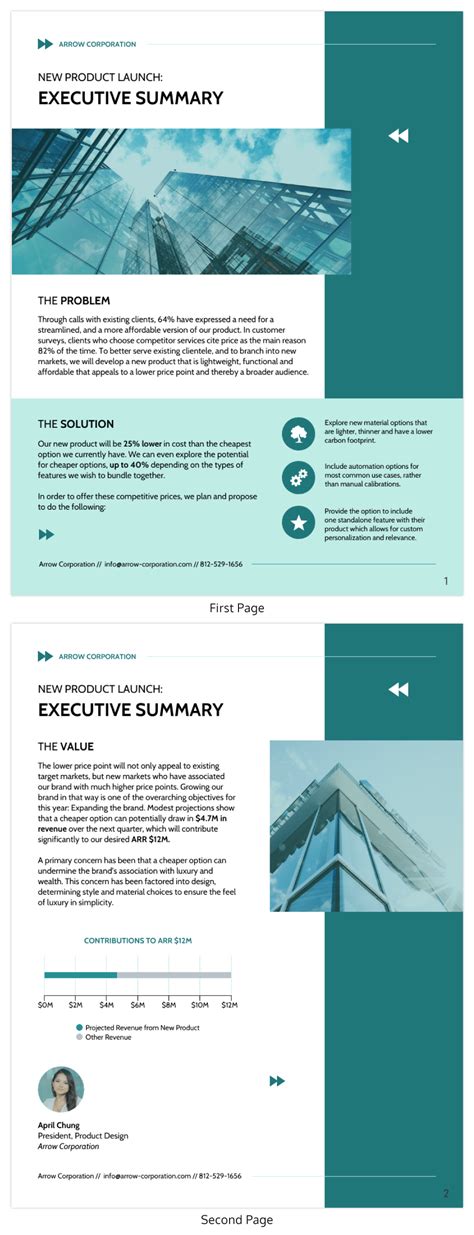 Business Plan Executive Summary Template