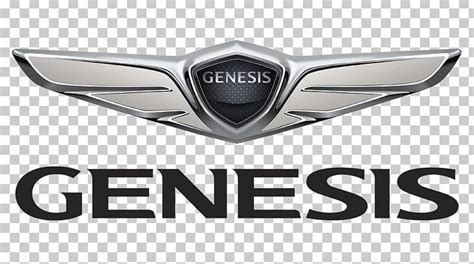 the logo for genesis is shown in black and white