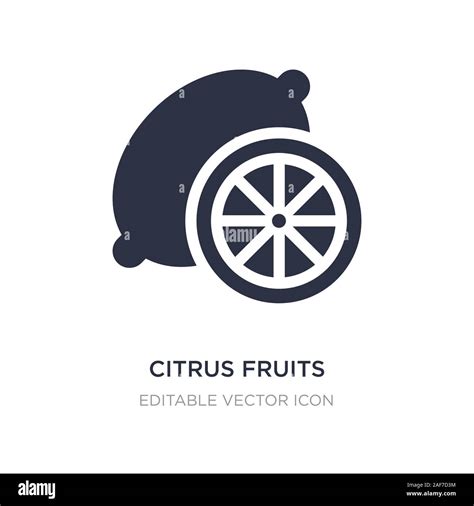 citrus fruits icon on white background. Simple element illustration from Food concept. citrus ...