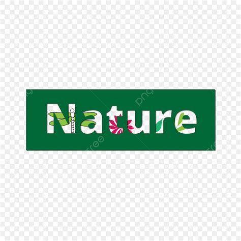 Natural Word Clipart Transparent Background, Nature Word Art With ...