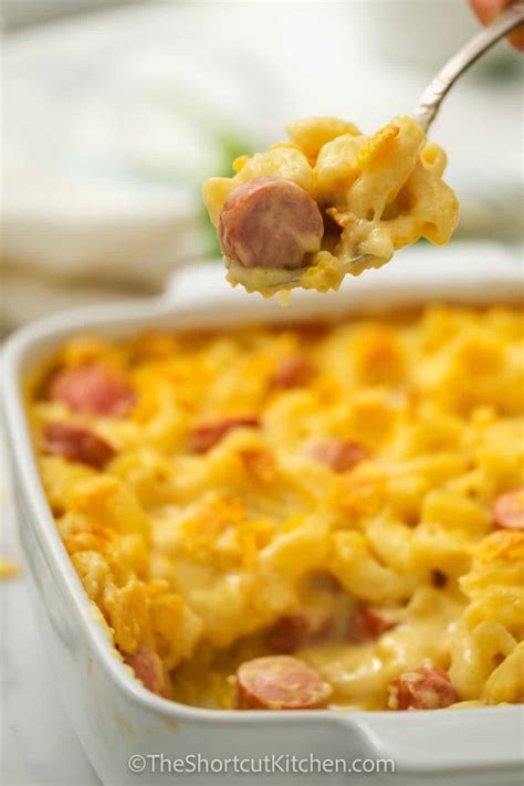 Mac And Cheese Hot Dog Casserole - Recipe Chronicle