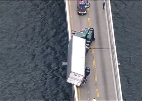 Tractor trailer toppled over on Bay Bridge