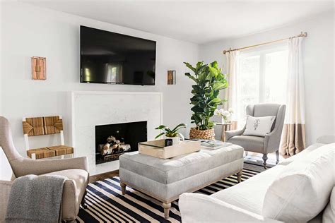 Living Room with Fireplace Layout Ideas | Ann Inspired