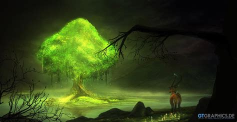 Glowing tree by gucken on DeviantArt