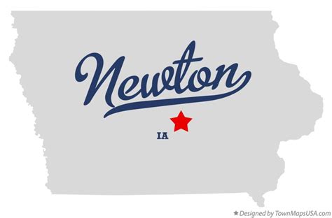 Map of Newton, Jasper County, IA, Iowa