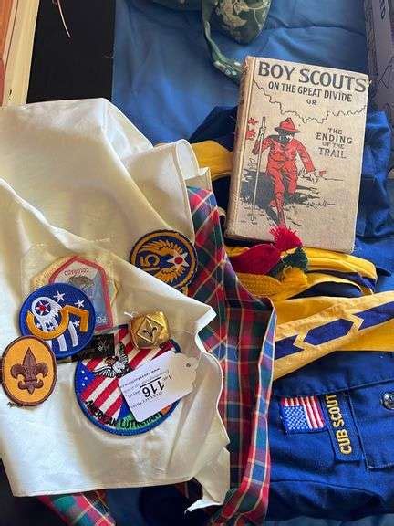 Vintage Cub Scout Uniform, Patches, Book, etc. - Apexx Auctions