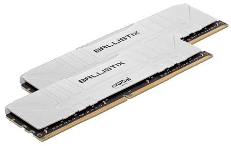 32GB (2x16GB) DDR4 3600MHz CL16 Crucial Ballistix White Memory - Crox