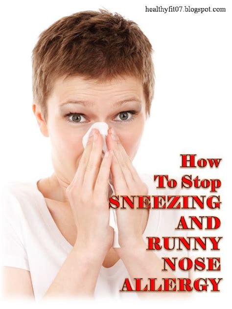 HEALTHY AND FITNESS: How To Stop Sneezing And Runny Nose Allergy? # ...