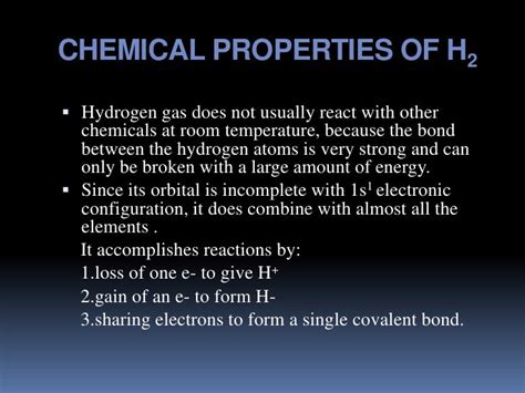 Hydrogen Gas: Physical Properties Of Hydrogen Gas