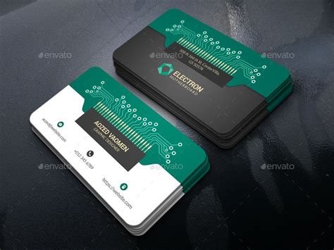 Electronics Business Card | Electronic business, Business cards layout, Business card design minimal