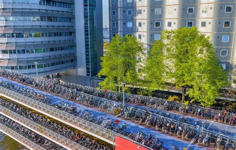 Huge bicycle parking at Amsterdam Central Station | Heavenly Holland