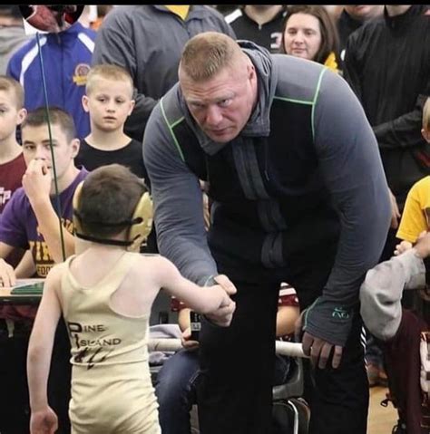 That time Brock Lesnar shook hands with the kid who beat his son in a ...