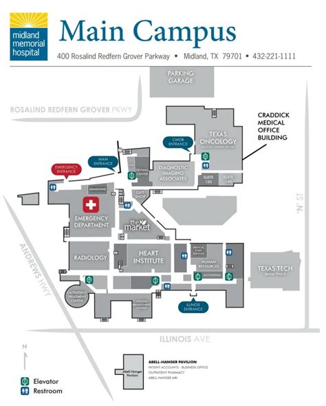 Memorial Hospital Campus Map