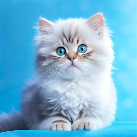 Premium AI Image | Cute cat blue eyes