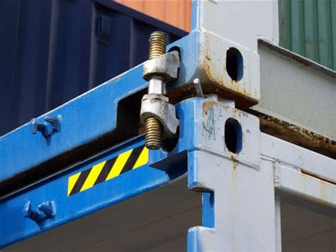 Twistlocks for shipping container stacking - See how and buy.