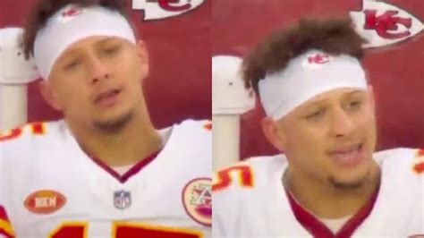 WATCH: Chiefs QB Patrick Mahomes FUMING on the sidelines after Kadarius ...