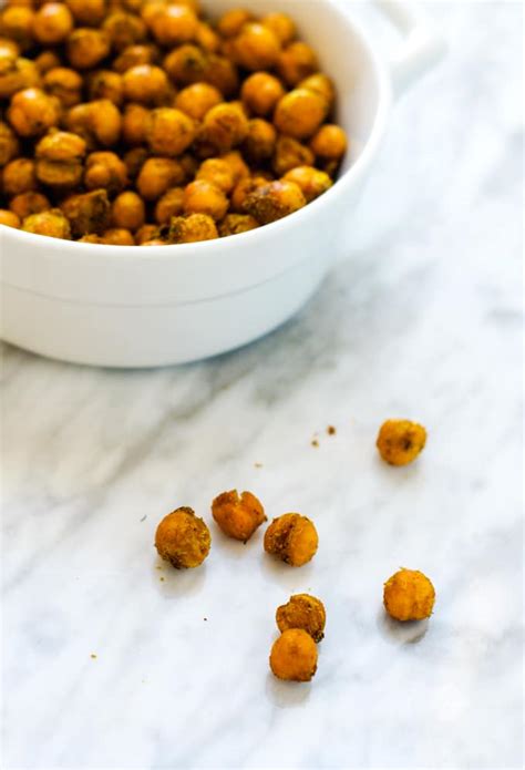 Spicy Curried Roasted Chickpeas - The Perfect Healthy Crunchy Snack