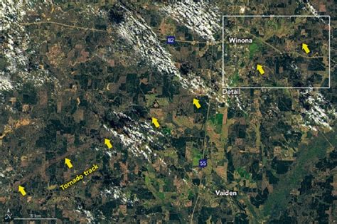 Mississippi Tornado Track Captured In Satellite Images | IBTimes