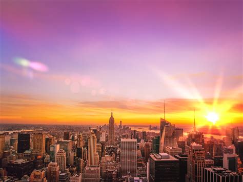 New York City Skyline Sunset | The NYC skyline at sunset ove… | Flickr