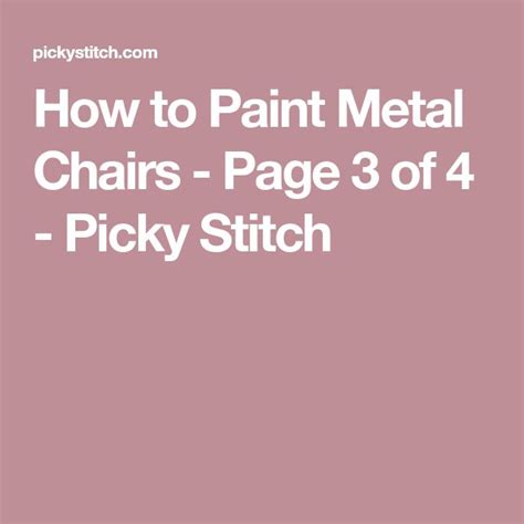 Spray Paint Metal Chairs: How To, DIY, Dining Room, Wrought Iron- Picky Stitch | Painted metal ...