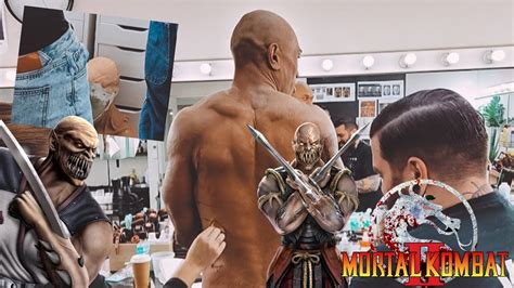 Mortal Kombat 2 CJ Bloomfield Posts First Look At Baraka Head & Skin Being Applied! - YouTube