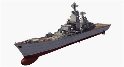 Pyotr velikiy missile cruiser 3D model - TurboSquid 1200868