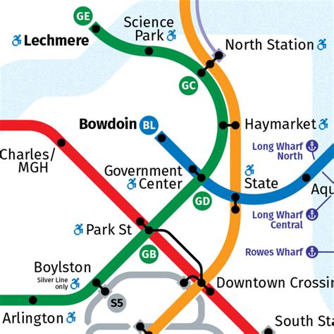 Boston Rapid Transit Map – Transit Maps Store