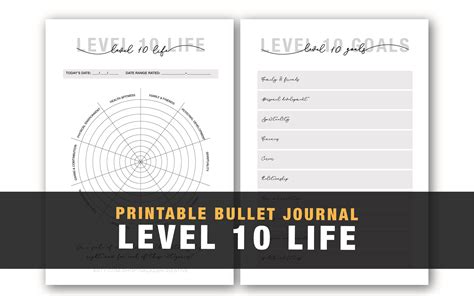 Level 10 Life Bullet journal Template (421486) | Scrapbooking | Design ...