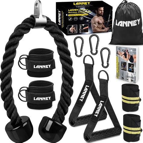 Buy Tricep Rope Cable Machine Attachment, 35" Triceps Pull Down Rope LAT Pulldown Attachments ...