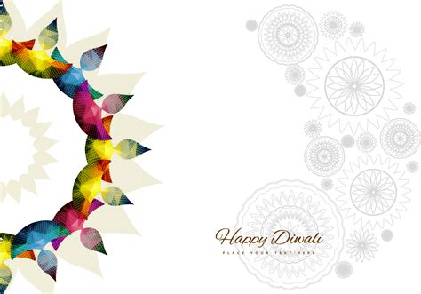 Rangoli With Bright Colorful Diyas 106493 Vector Art at Vecteezy