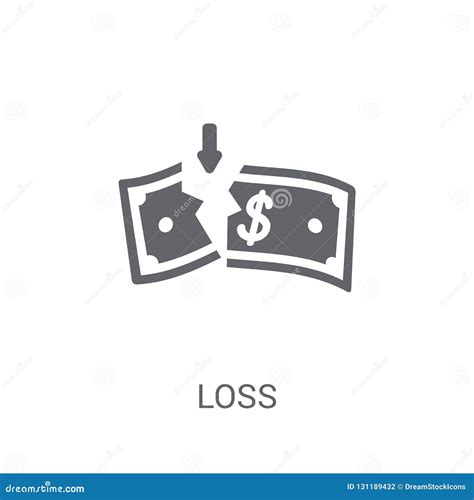 Loss Icon. Trendy Loss Logo Concept on White Background from Cry Stock Vector - Illustration of ...