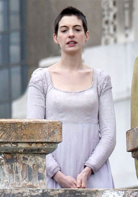 ANNE HATHAWAY on the set of Les Misérables in London - HawtCelebs