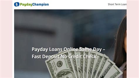 5 Best Payday Loans Online Same Day Deposit With Guaranteed Instant ...