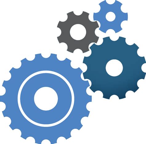 Download Blue Cog Icon - Gears Vector | Transparent PNG Download | SeekPNG