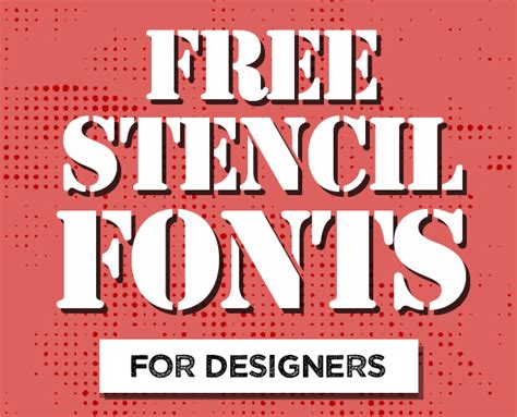 Free Stencil Fonts | Fonts | Graphic Design Junction