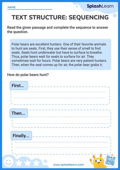 Text Structure: Sequencing - ELA Worksheets - SplashLearn