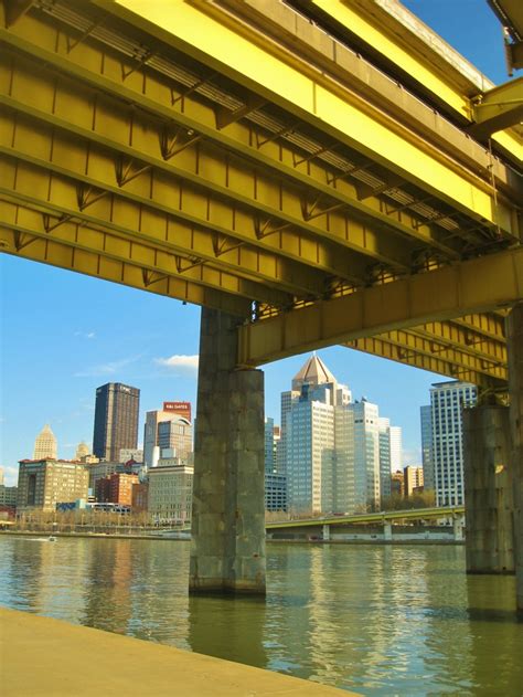 Pittsburgh view from under one of its many bridges.. | Pittsburgh ...