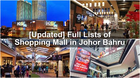 [2019 Updated] Full Lists of Shopping Mall in Johor Bahru