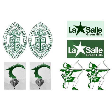 DLSU 8 Pieces Car Sticker for La Salle Green Hills, La Salle Green Hills 8 pieces car sticker ...