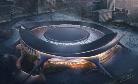 ArtStation - CBS Superbowl 50 Stadium Concept, Luke H | Stadium design ...