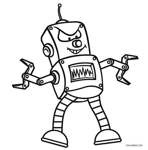 Free Printable Robot Coloring Pages For Kids | Cool2bKids