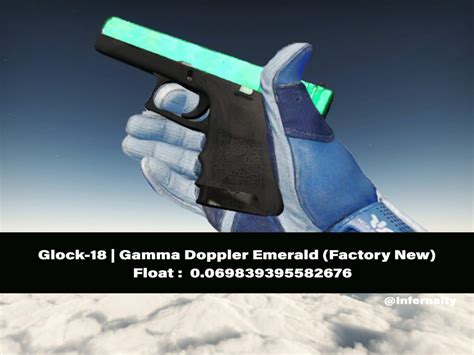 Glock-18 Gamma Doppler Emerald FN CSGO SKINS KNIVES, Video Gaming, Gaming Accessories, In-Game ...