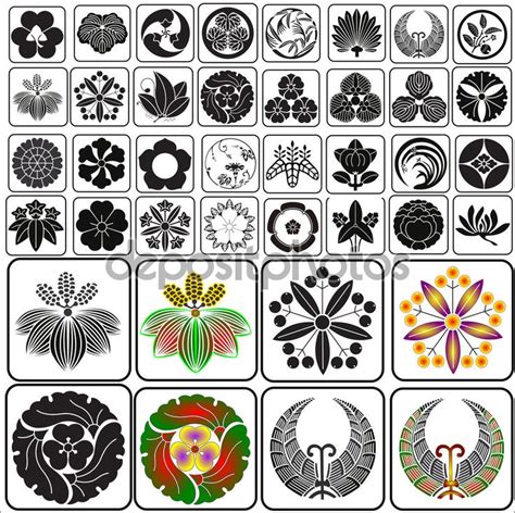 depositphotos_61016141-Japanese-crests-set-C2.jpg (Изображение JPEG, 1024 × 1022 пикселов ...