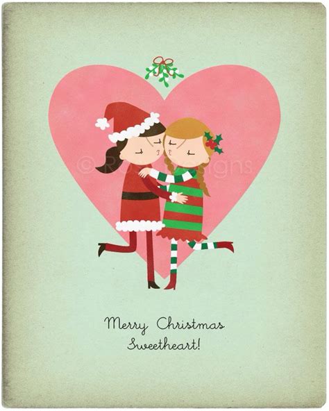 Merry Christmas Sweetheart Couple Christmas Card, Merry Christmas Card ...