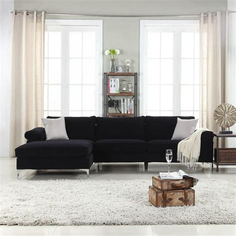 Modern Velvet Large Sectional Sofa - Walmart.com - Walmart.com